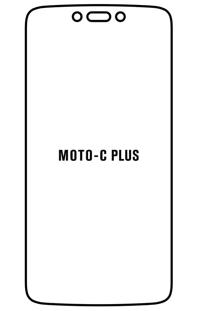 Motorola C PLUS Přední Hydrogel ochranná fólie (Střih Přední 1)