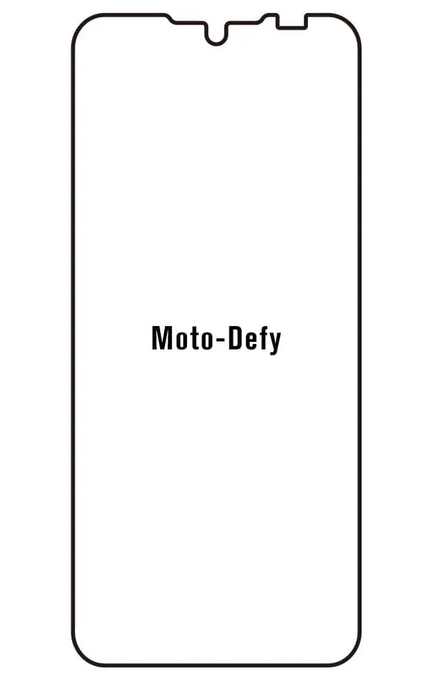 Motorola Defy (2021) Přední Hydrogel ochranná fólie (Střih Přední 1)