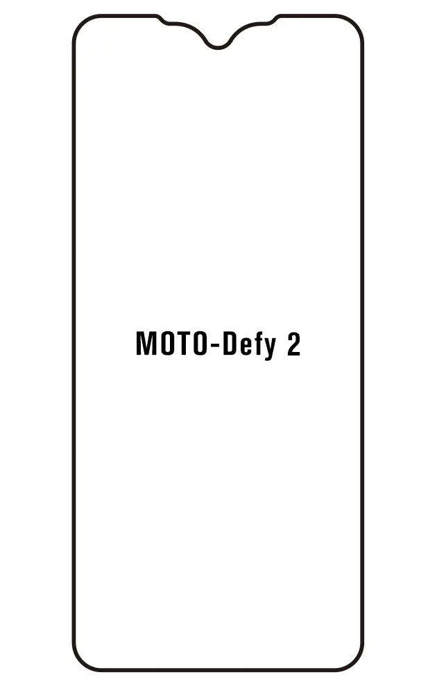Motorola Defy 2 Přední Hydrogel ochranná fólie (Střih Přední 1)