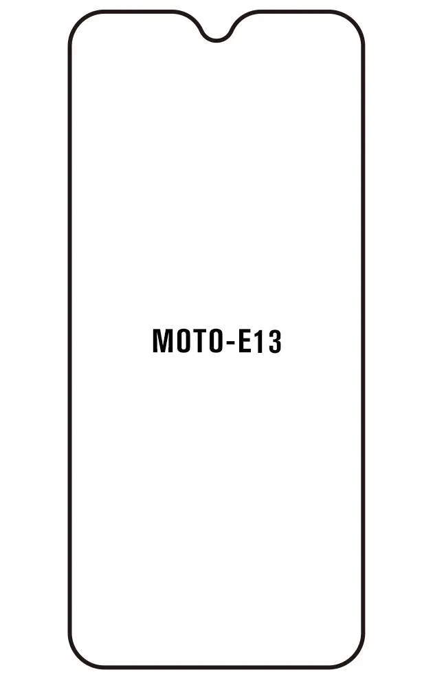 Motorola E13 Přední Hydrogel ochranná fólie (Střih Přední 1)