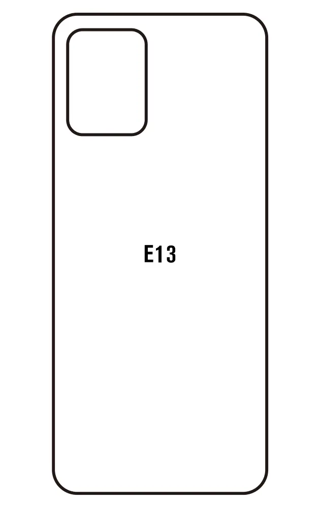 Motorola E13 Zadní Hydrogel ochranná fólie (Střih Zadní část 1)