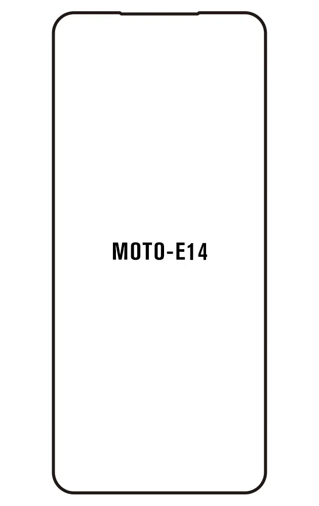 Motorola E14 Přední Hydrogel ochranná fólie (Střih Přední 1)