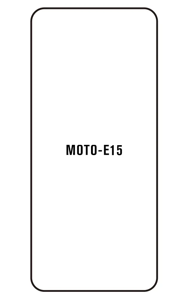 Motorola E15 Přední Hydrogel ochranná fólie (Střih Přední 1)