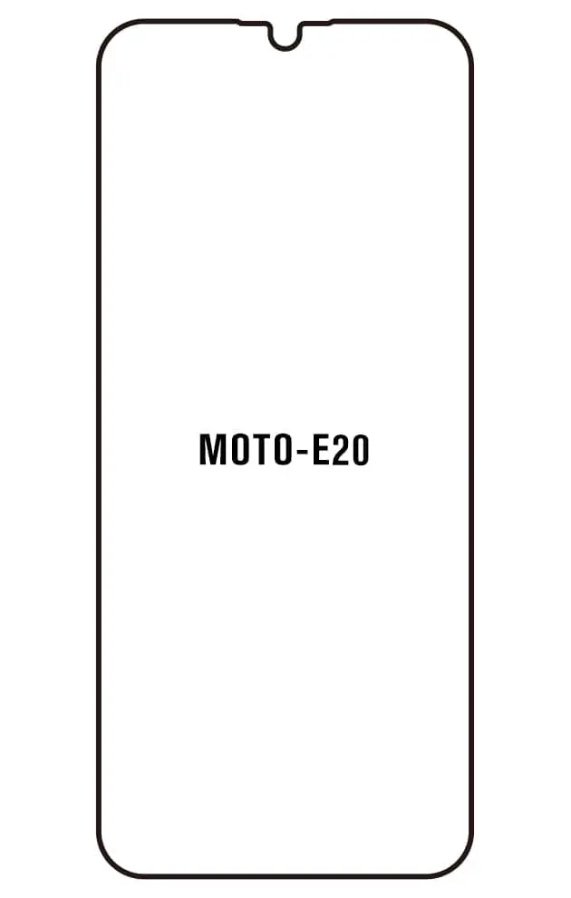 Motorola E20 Přední Hydrogel ochranná fólie (Střih Přední 1)