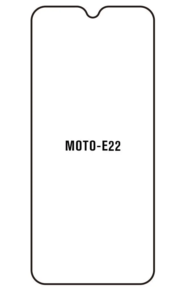 Motorola E22 / E22i Přední Hydrogel ochranná fólie (Střih Přední 1)