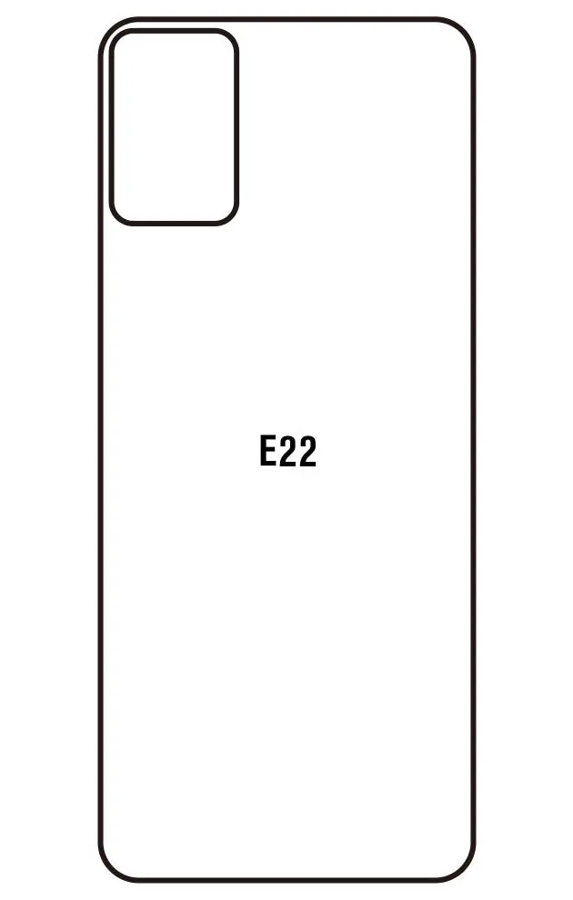 Motorola E22 / E22i Zadní Hydrogel ochranná fólie (Střih Zadní část 1)