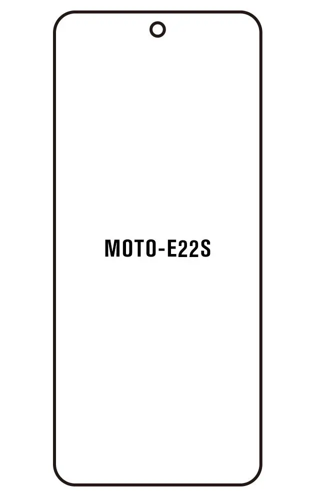Motorola E22s Přední Hydrogel ochranná fólie (Střih Přední 1)