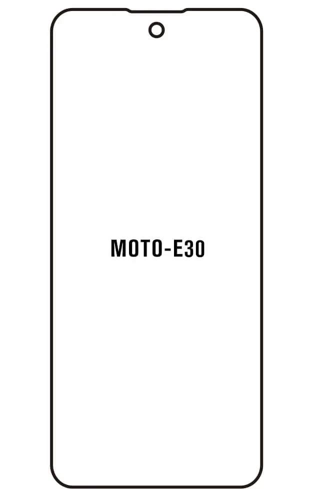 Motorola E30 Přední Hydrogel ochranná fólie (Střih Přední 1)