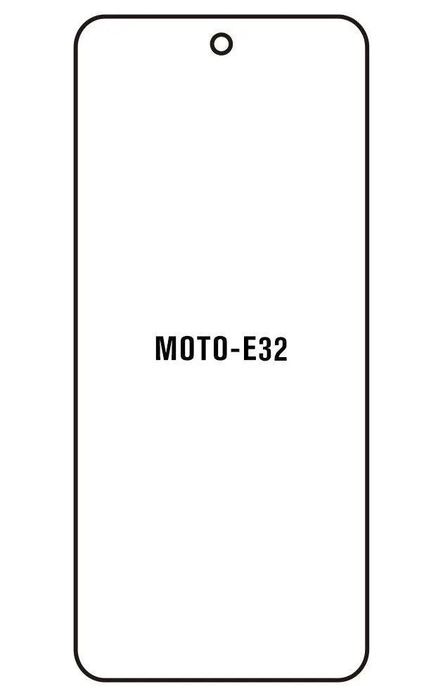 Motorola E32 Přední Hydrogel ochranná fólie (Střih Přední 1)