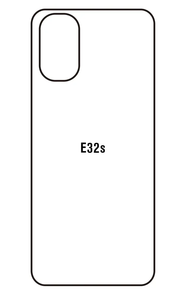 Motorola E32s Zadní Hydrogel ochranná fólie (Střih Zadní část 1)