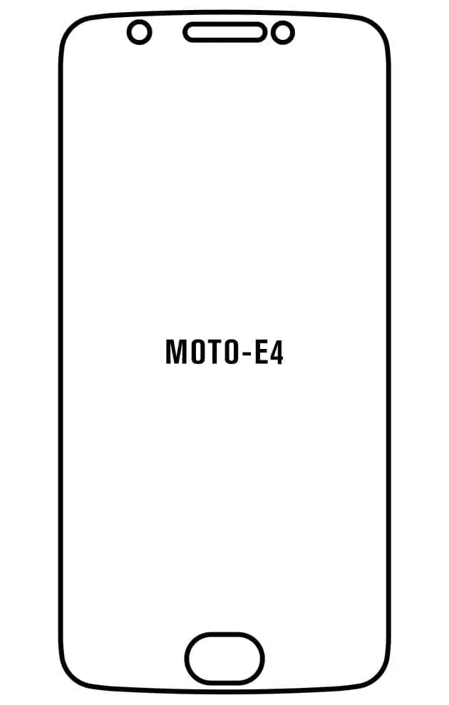 Motorola E4 Přední Hydrogel ochranná fólie (Střih Přední 1)