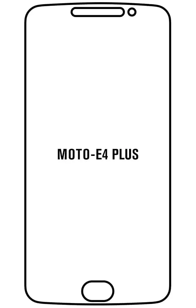 Motorola E4 PLUS Přední Hydrogel ochranná fólie (Střih Přední 1)