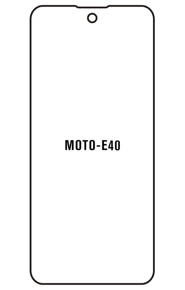 Motorola E40 Přední Hydrogel ochranná fólie (Střih Přední 1)