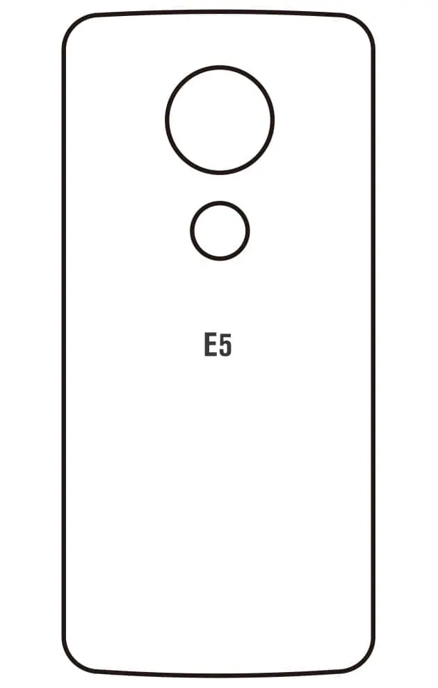 Motorola E5 Zadní Hydrogel ochranná fólie (Střih Zadní část 1)