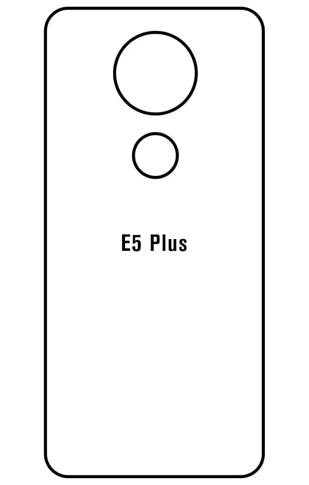 Motorola E5 PLUS Zadní Hydrogel ochranná fólie (Střih Zadní část 1)