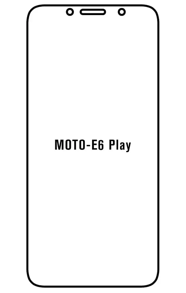 Motorola E6 Play Přední Hydrogel ochranná fólie (Střih Přední 1)