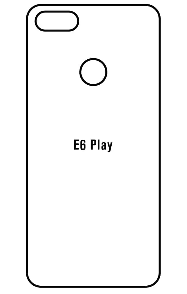 Motorola E6 Play Zadní Hydrogel ochranná fólie (Střih Zadní část 1)