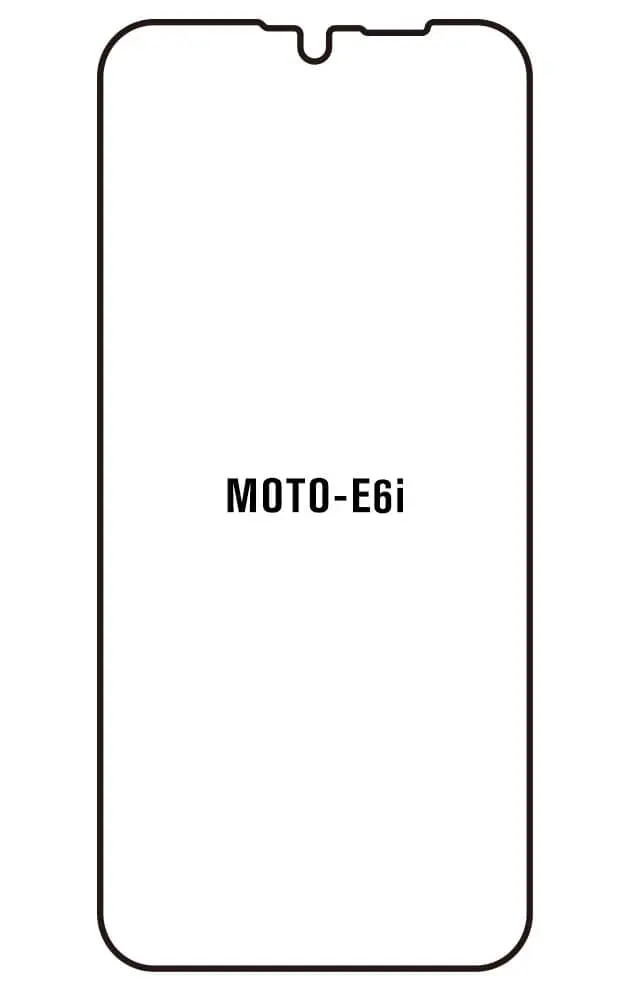 Motorola E6i Přední Hydrogel ochranná fólie (Střih Přední 1)