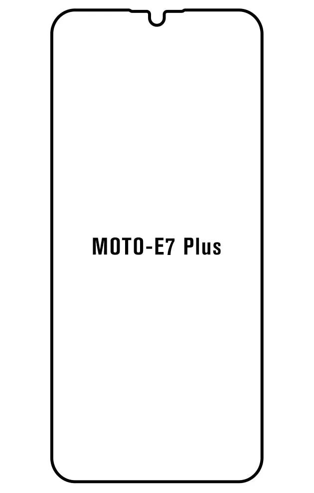 Motorola E7 Plus Přední Hydrogel ochranná fólie (Střih Přední 1)