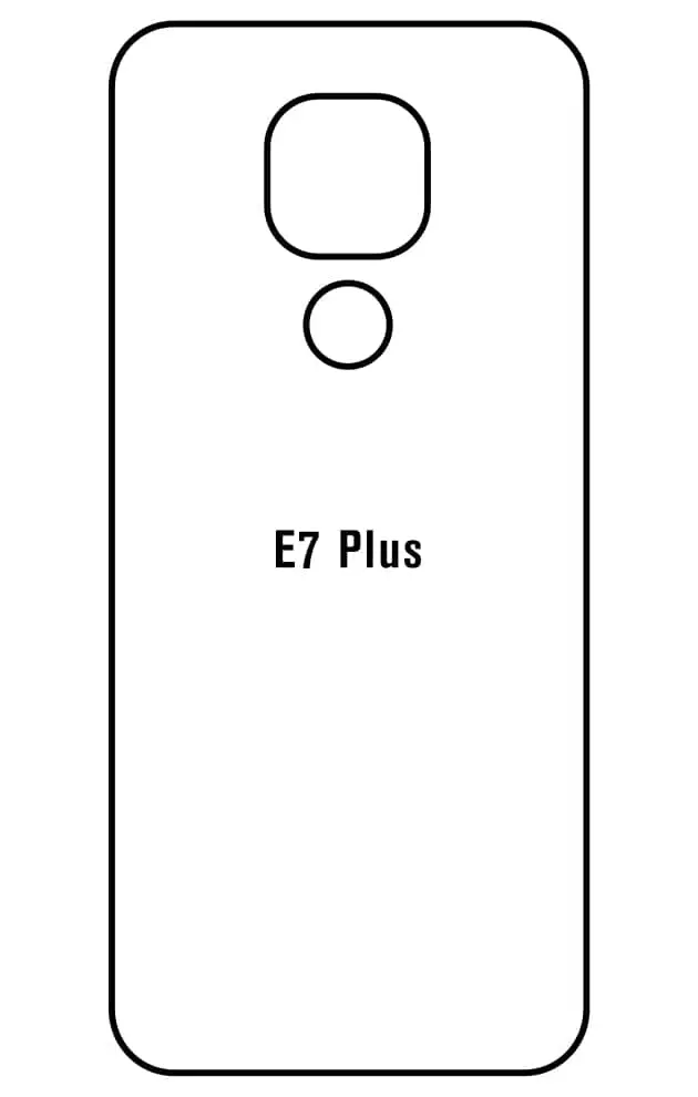 Motorola E7 Plus Zadní Hydrogel ochranná fólie (Střih Zadní část 1)