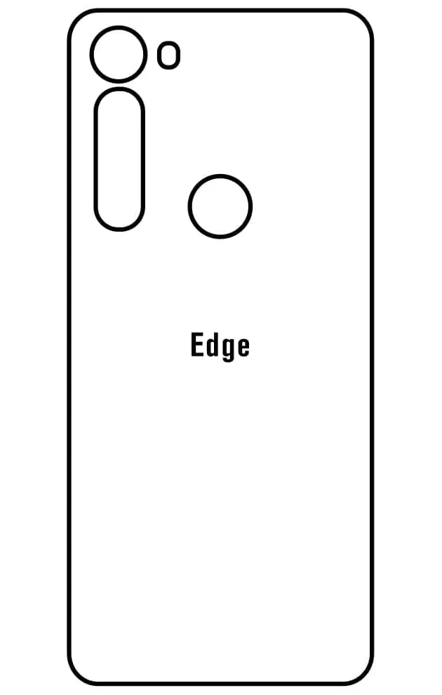Motorola Edge Zadní Hydrogel ochranná fólie (Střih Zadní část 1)