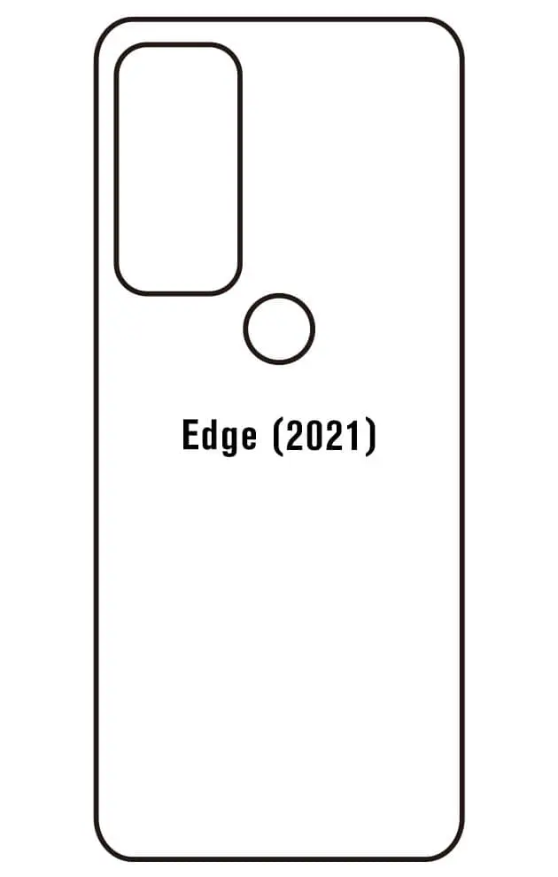 Motorola Edge (2021) Zadní Hydrogel ochranná fólie (Střih Zadní část 1)