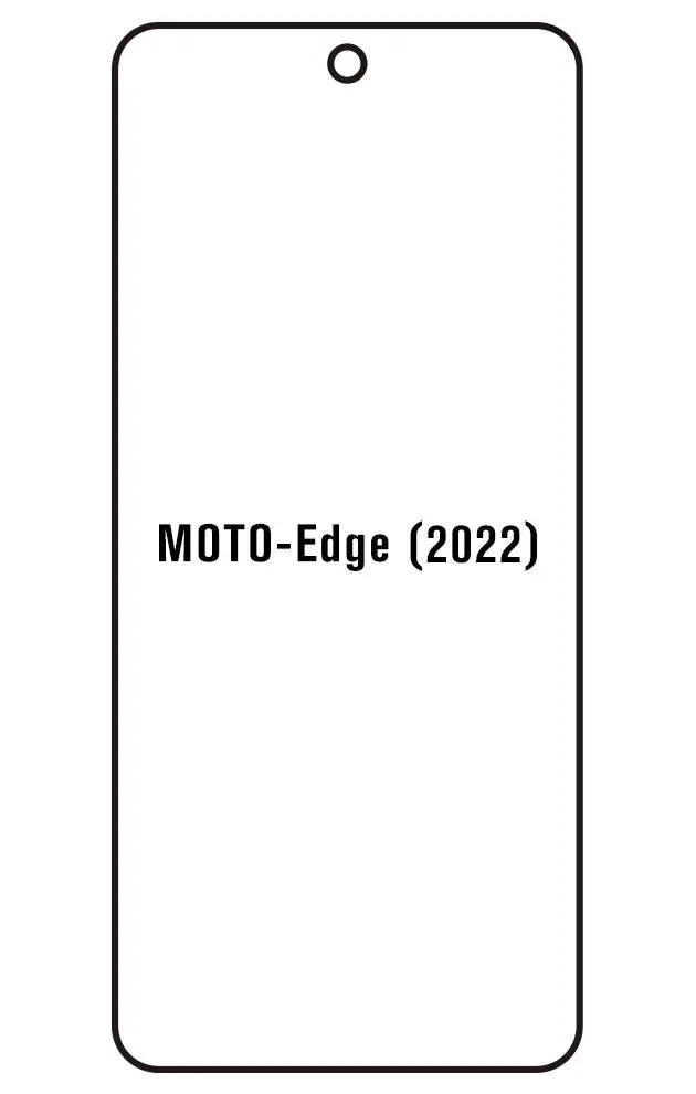 Motorola Edge (2022) Přední Hydrogel ochranná fólie (Střih Přední 1)
