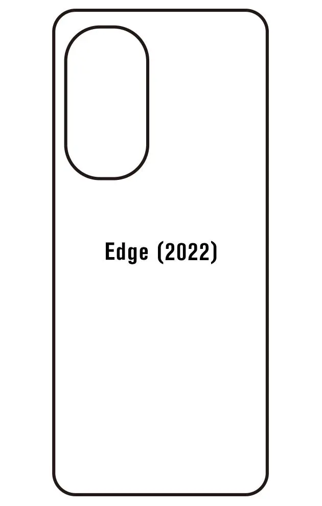 Motorola Edge (2022) Zadní Hydrogel ochranná fólie (Střih Zadní část 1)