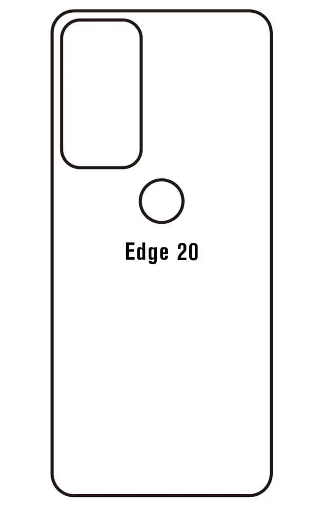 Motorola Edge 20 Zadní Hydrogel ochranná fólie (Střih Zadní část 1)