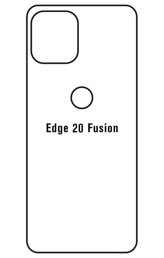 Motorola Edge 20 Fusion Zadní Hydrogel ochranná fólie (Střih Zadní část 1)