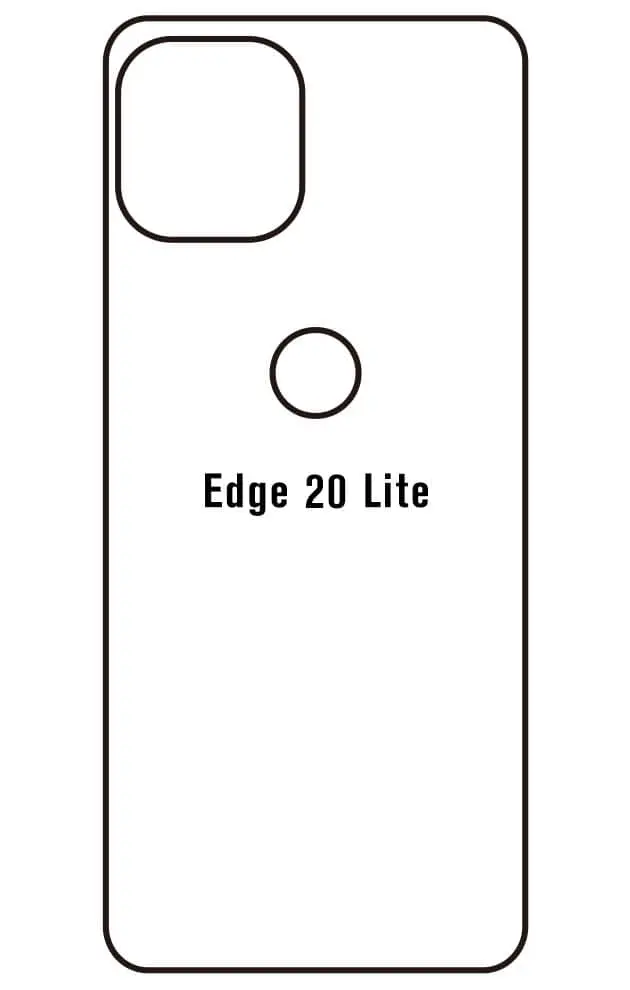 Motorola Edge 20 Lite Zadní Hydrogel ochranná fólie (Střih Zadní část 1)
