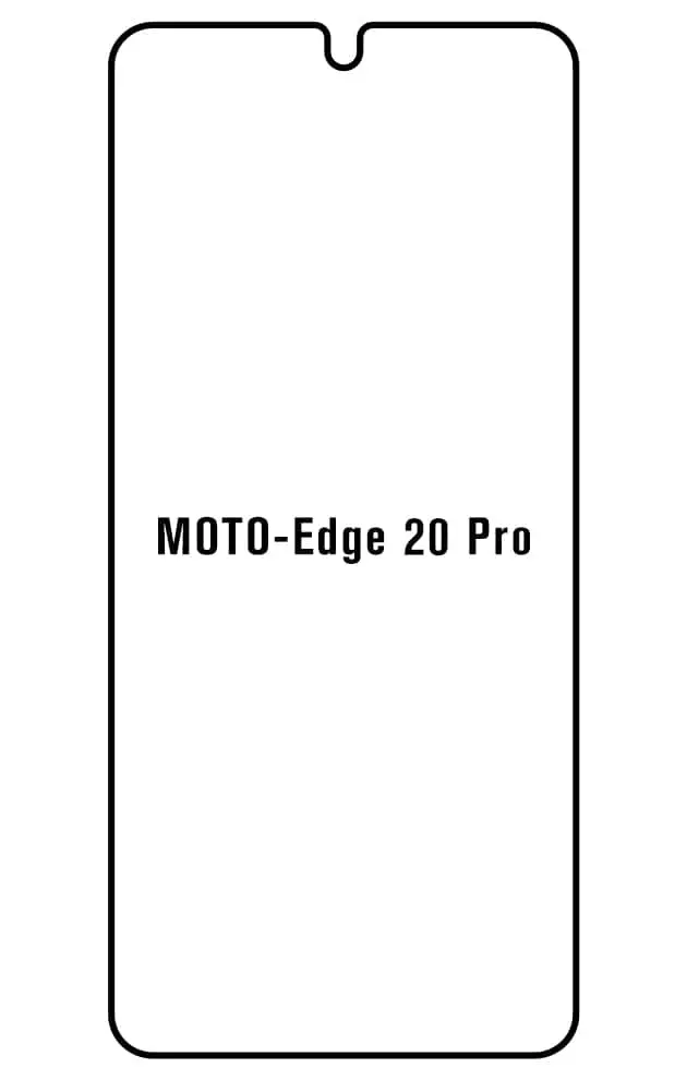 Motorola Edge 20 Pro Přední Hydrogel ochranná fólie (Střih Přední 1)