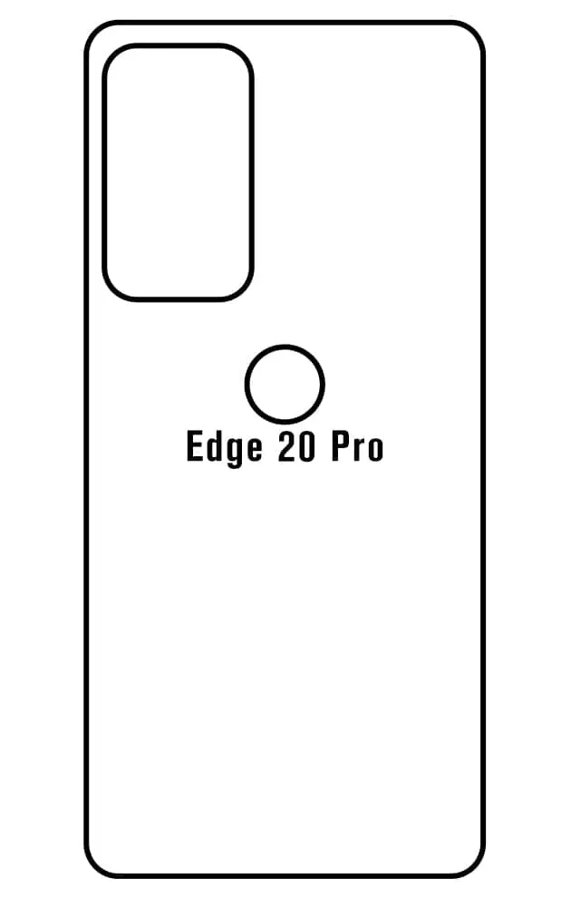Motorola Edge 20 Pro Zadní Hydrogel ochranná fólie (Střih Zadní část 1)