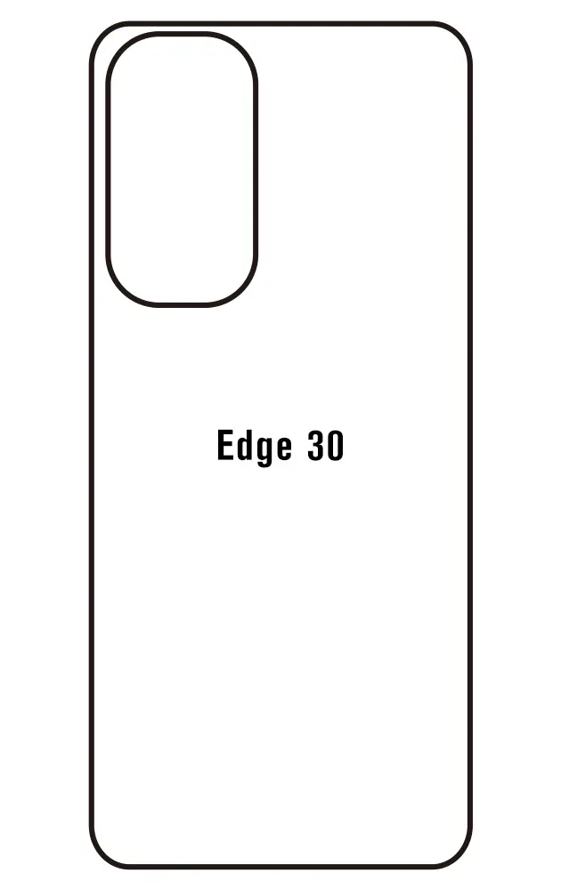 Motorola Edge 30 Zadní Hydrogel ochranná fólie (Střih Zadní část 1)