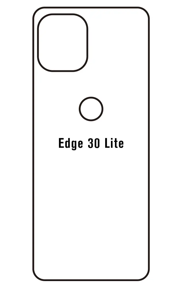Motorola Edge 30 Lite Zadní Hydrogel ochranná fólie (Střih Zadní část 1)