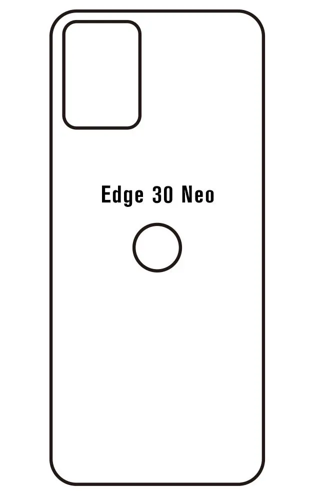 Motorola Edge 30 Neo Zadní Hydrogel ochranná fólie (Střih Zadní část 1)