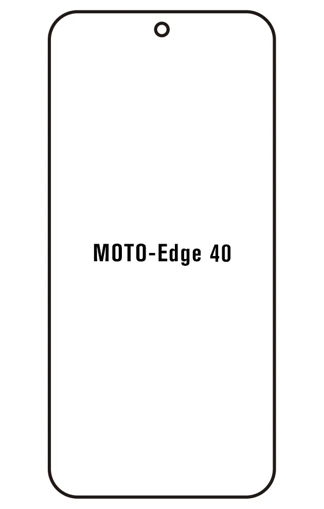 Motorola Edge 40 Přední Hydrogel ochranná fólie (Střih Přední 1)