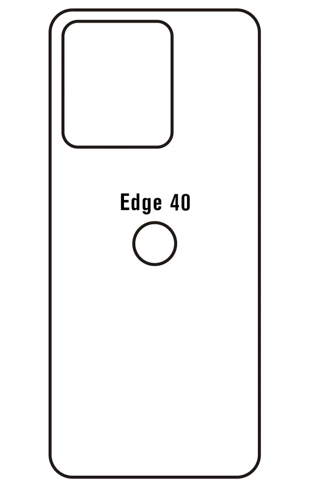 Motorola Edge 40 Zadní Hydrogel ochranná fólie (Střih Zadní část 1)