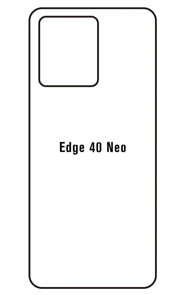 Motorola Edge 40 Neo Zadní Hydrogel ochranná fólie (Střih Zadní část 1)
