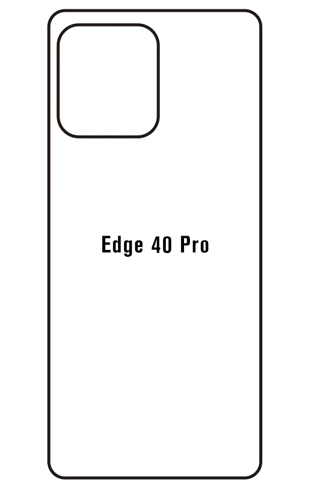 Motorola Edge 40 Pro Zadní Hydrogel ochranná fólie (Střih Zadní část 1)