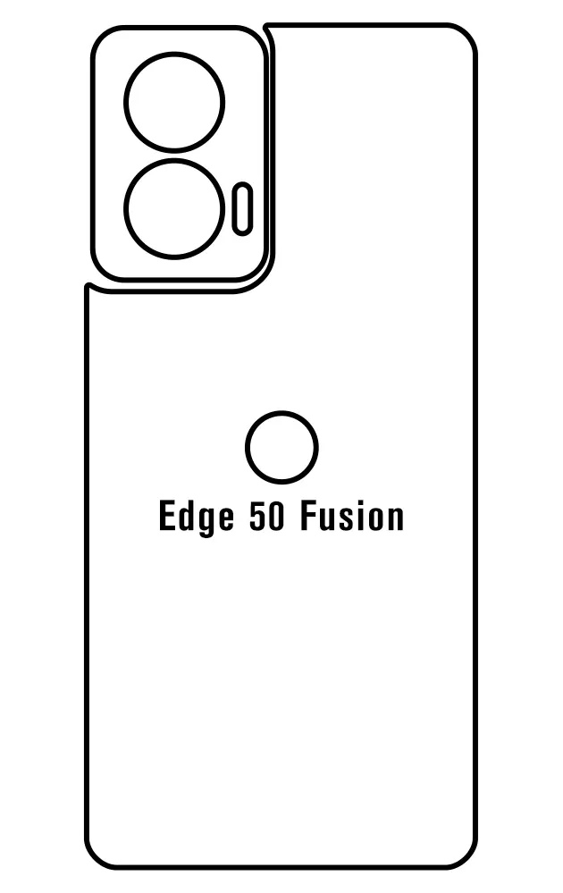 Motorola Edge 50 Fusion Zadní Hydrogel ochranná fólie (Střih Zadní část 1)