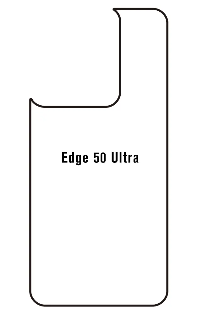 Motorola Edge 50 Ultra Zadní Hydrogel ochranná fólie (Střih Zadní část 1)