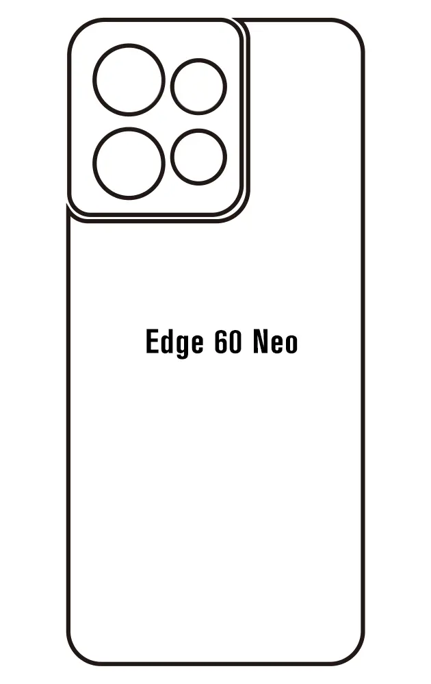 Motorola Edge 60 Neo Zadní Hydrogel ochranná fólie (Střih Zadní část 1)