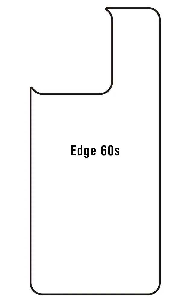 Motorola Edge 60s Zadní Hydrogel ochranná fólie (Střih Zadní část 1)