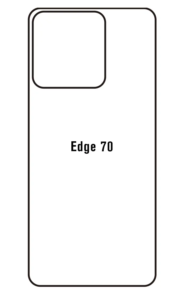 Motorola Edge 70 Zadní Hydrogel ochranná fólie (Střih Zadní část 1)