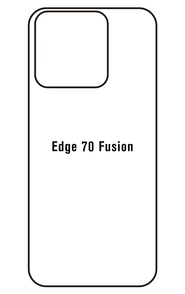 Motorola Edge 70 Fusion Zadní Hydrogel ochranná fólie (Střih Zadní část 1)