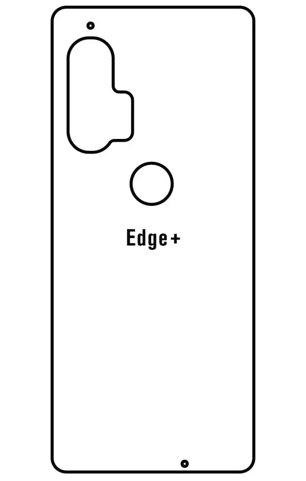 Motorola Edge+ Zadní Hydrogel ochranná fólie (Střih Zadní část 1)