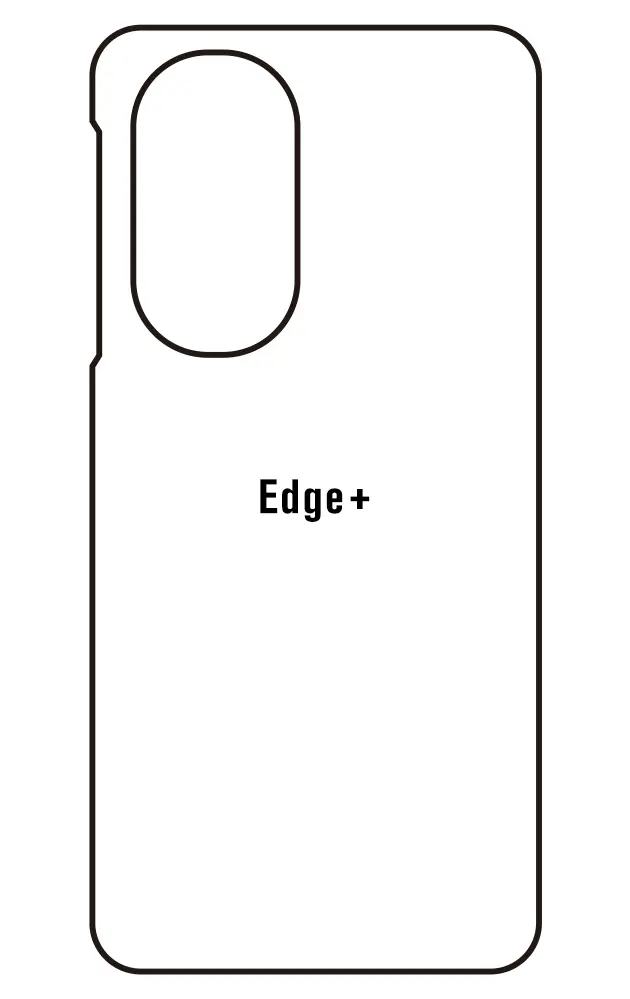 Motorola Edge+(2022) Zadní Hydrogel ochranná fólie (Střih Zadní část 1)