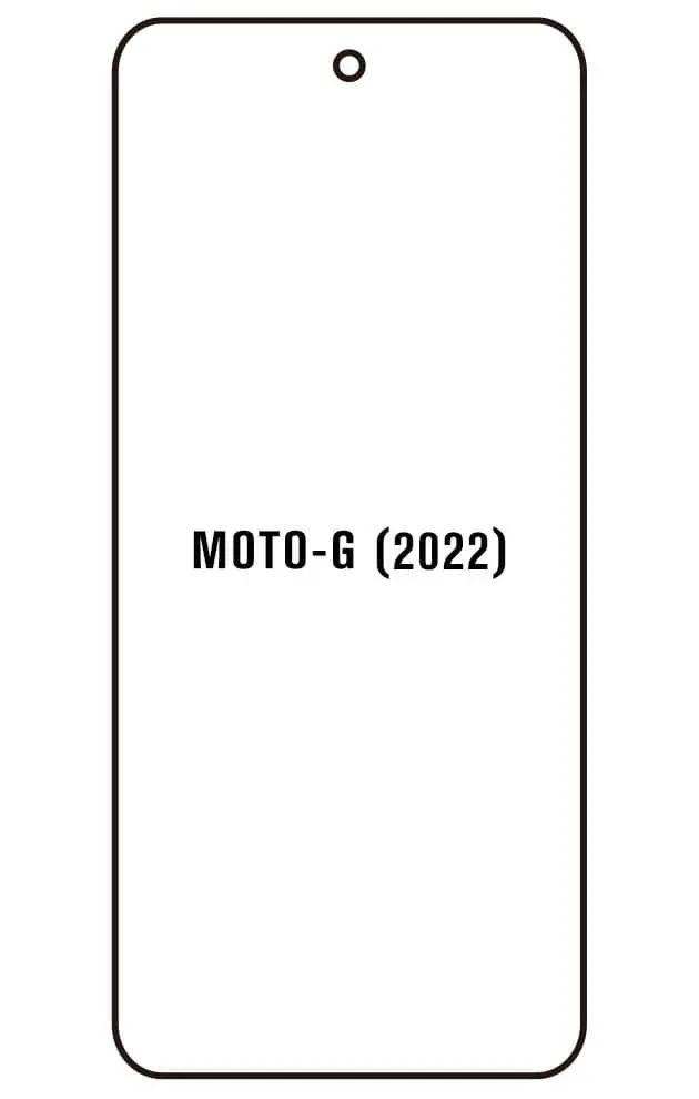 Motorola G (2022) Přední Hydrogel ochranná fólie (Střih Přední 1)