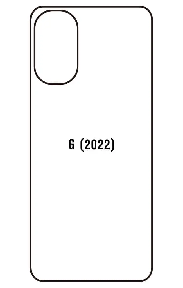 Motorola G (2022) Zadní Hydrogel ochranná fólie (Střih Zadní část 1)